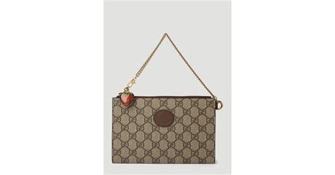 gucci strawberry clutch|gucci clutch bag.